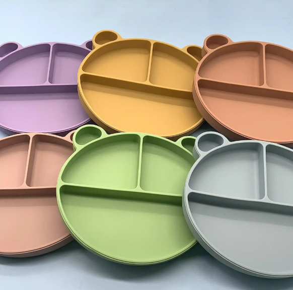 儿（ér）童硅胶餐盘防摔（shuāi）辅食碗（wǎn）